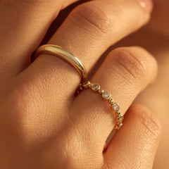 Beloro Jewels Della Spiga Dome 9 karat gold ring BO330040-54