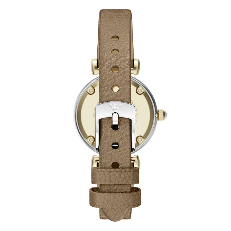 Emporio Armani Round Gold Dial Watch AR11770-zoom-
