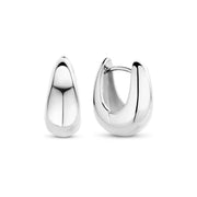 Parte Di Me Bibbiena Poppi Casentino 925 Sterling Silver Hoop Earrings PDM36161