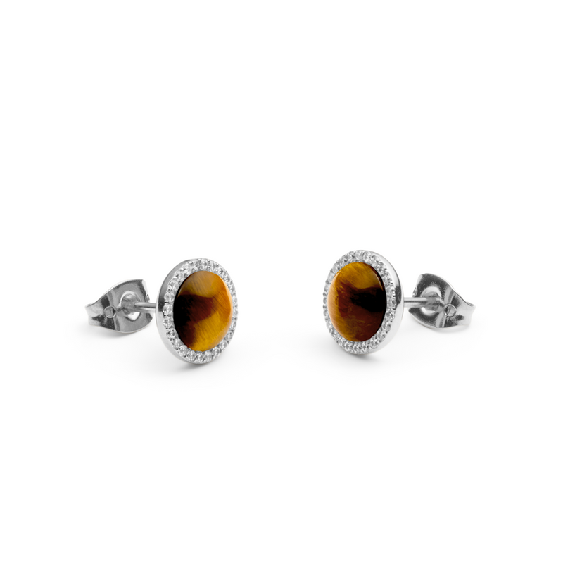Daniel Wellington Audrey Tiger Eye Earrings DW00401421-zoom-