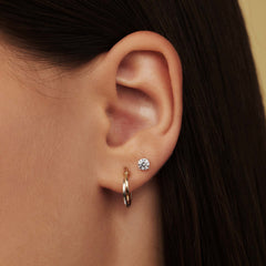 Isabel Bernard Saint Germain Lourdes 14 Carat Whitegold Ear Studs IB360205