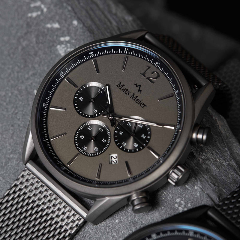 Mats Meier Grand Cornier Chrono Gunmetal Watch MM00125-zoom-