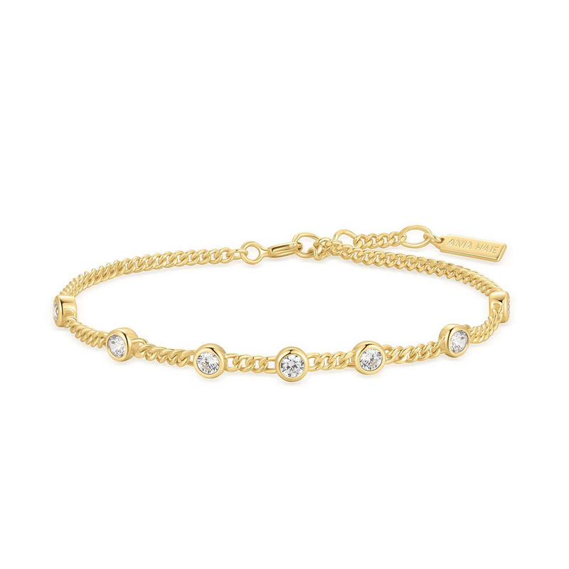 Ania Haie Melodic Poet Gold Multi Station Chain Bracelet S AH-B066-05G-zoom-