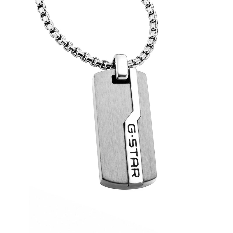 G-STAR Unistrial Silver Box Chain Necklace GSJ.112.01-zoom-