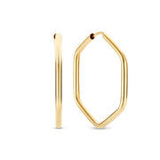 Beloro Jewels La Rinascente Francesca 9 carat gold Hoop Earrings BO360059