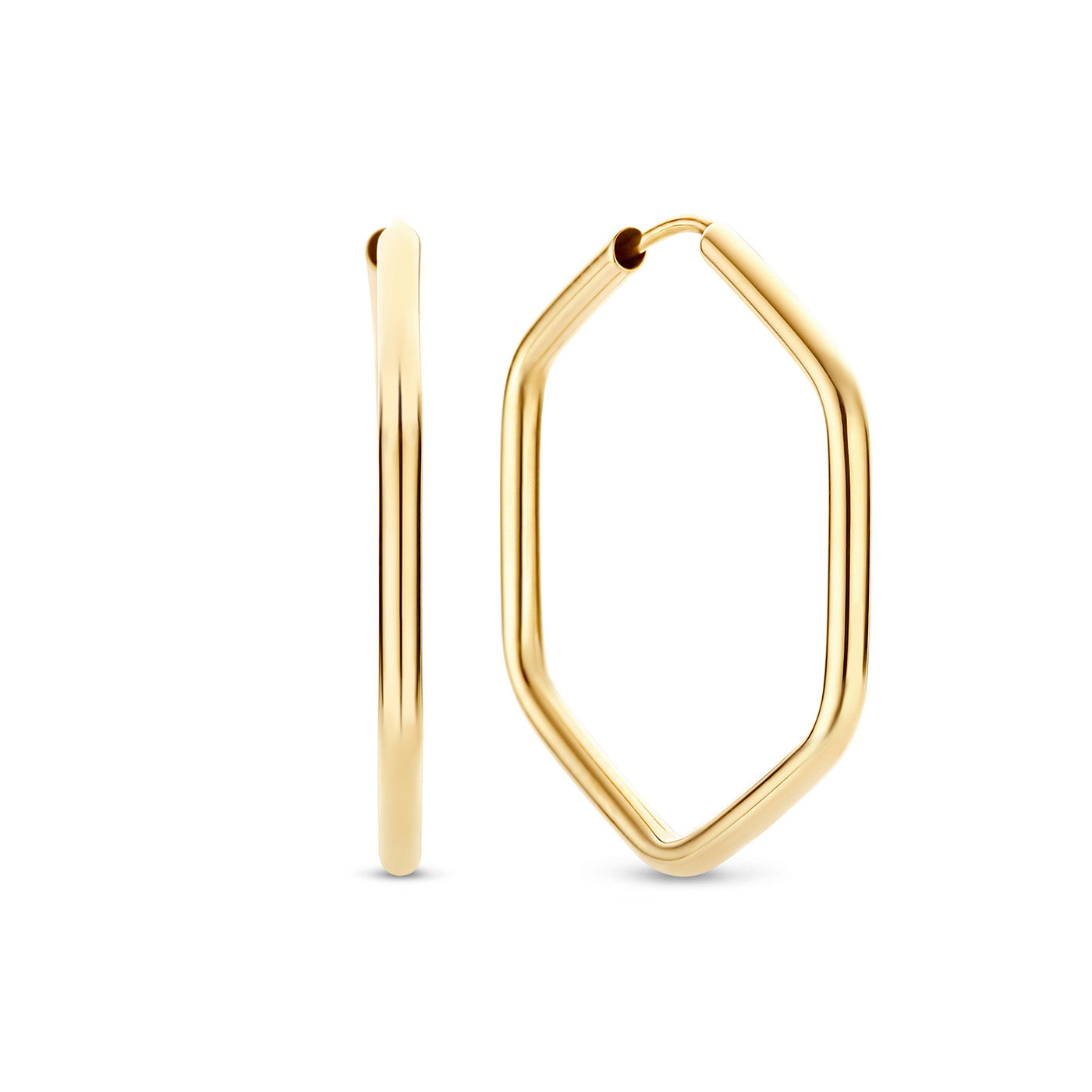 Beloro Jewels La Rinascente Francesca 9 carat gold Hoop Earrings BO360059
