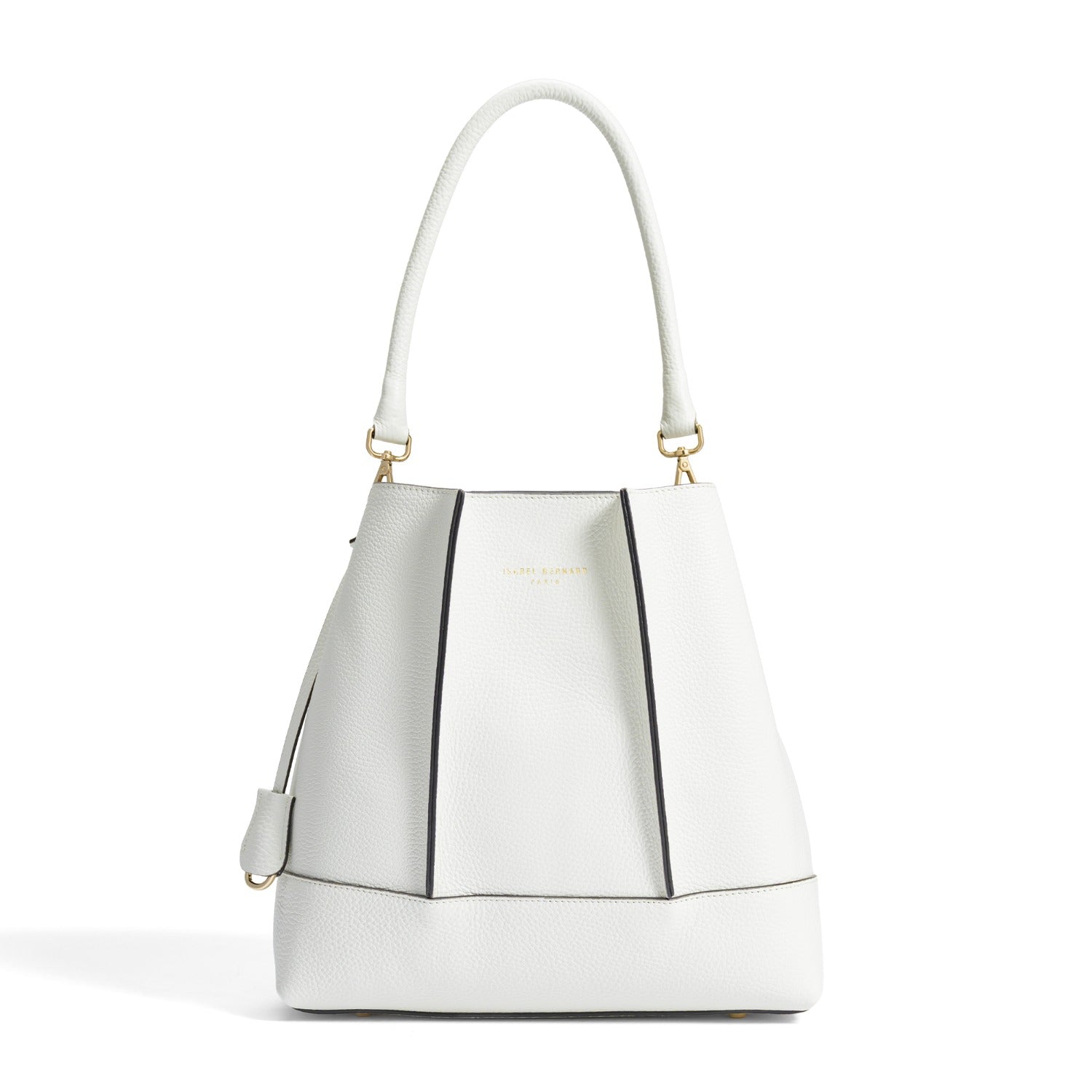 Isabel Bernard Femme Forte Macie Crème Calfskin Shoulder Bag IB25074-070