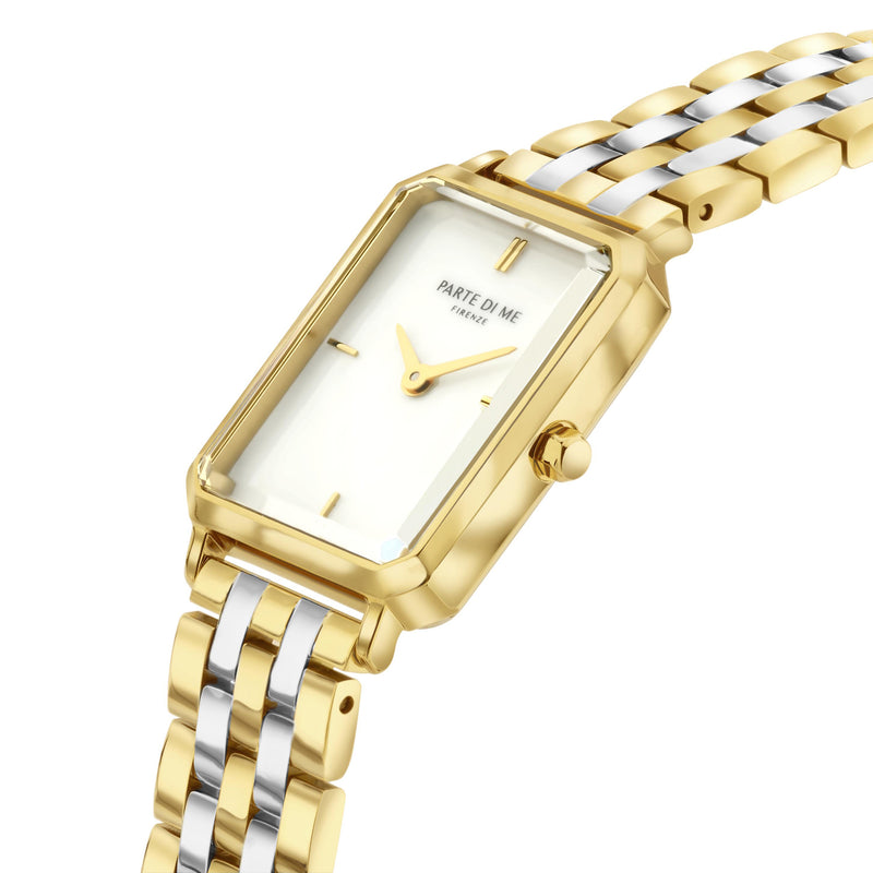 Parte Di Me Orologio Rechthoekig Women'sWatch Gold-coloured and Silver-coloured PDM09008-zoom-