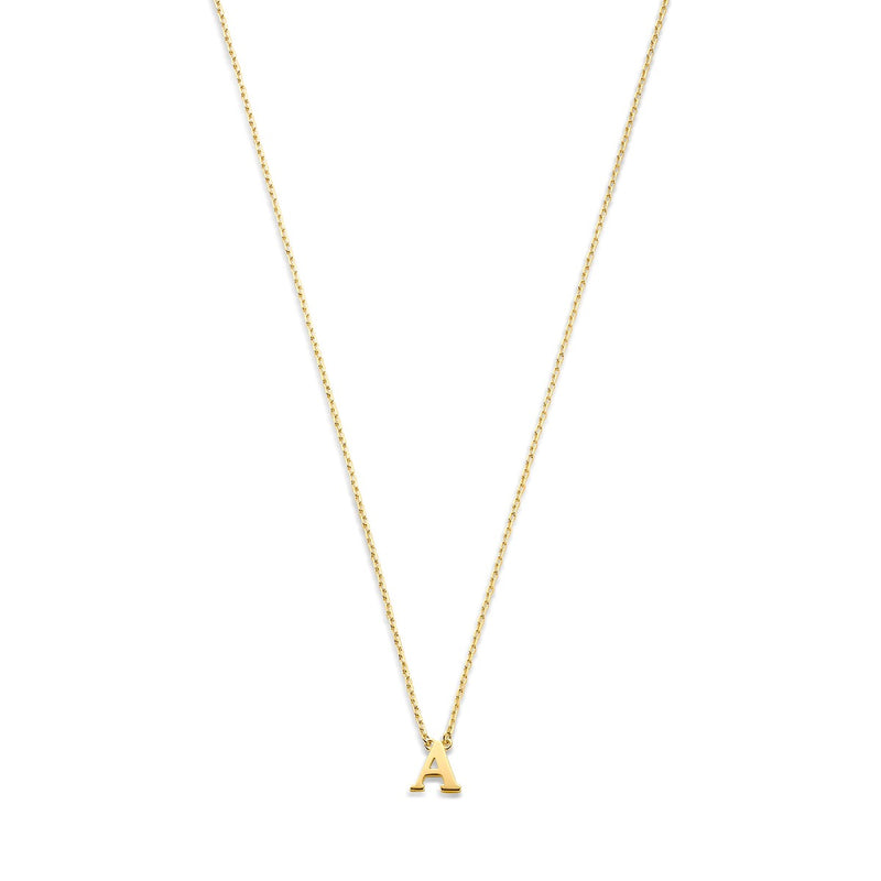 Isabel Bernard 14 Carat Golden Le Marais Chloé Necklace IB340134-A (Letter: A)-zoom-