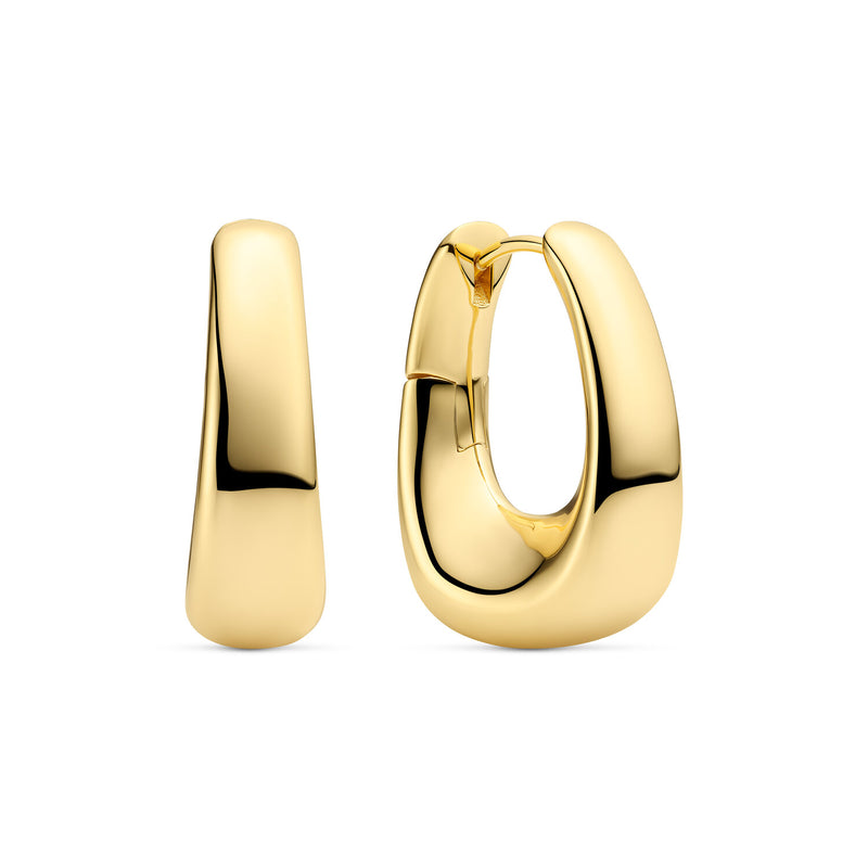 Sif Jakobs Gold Plated Borsa Pianura Grande Earrings SJ-E2621-YG-zoom-