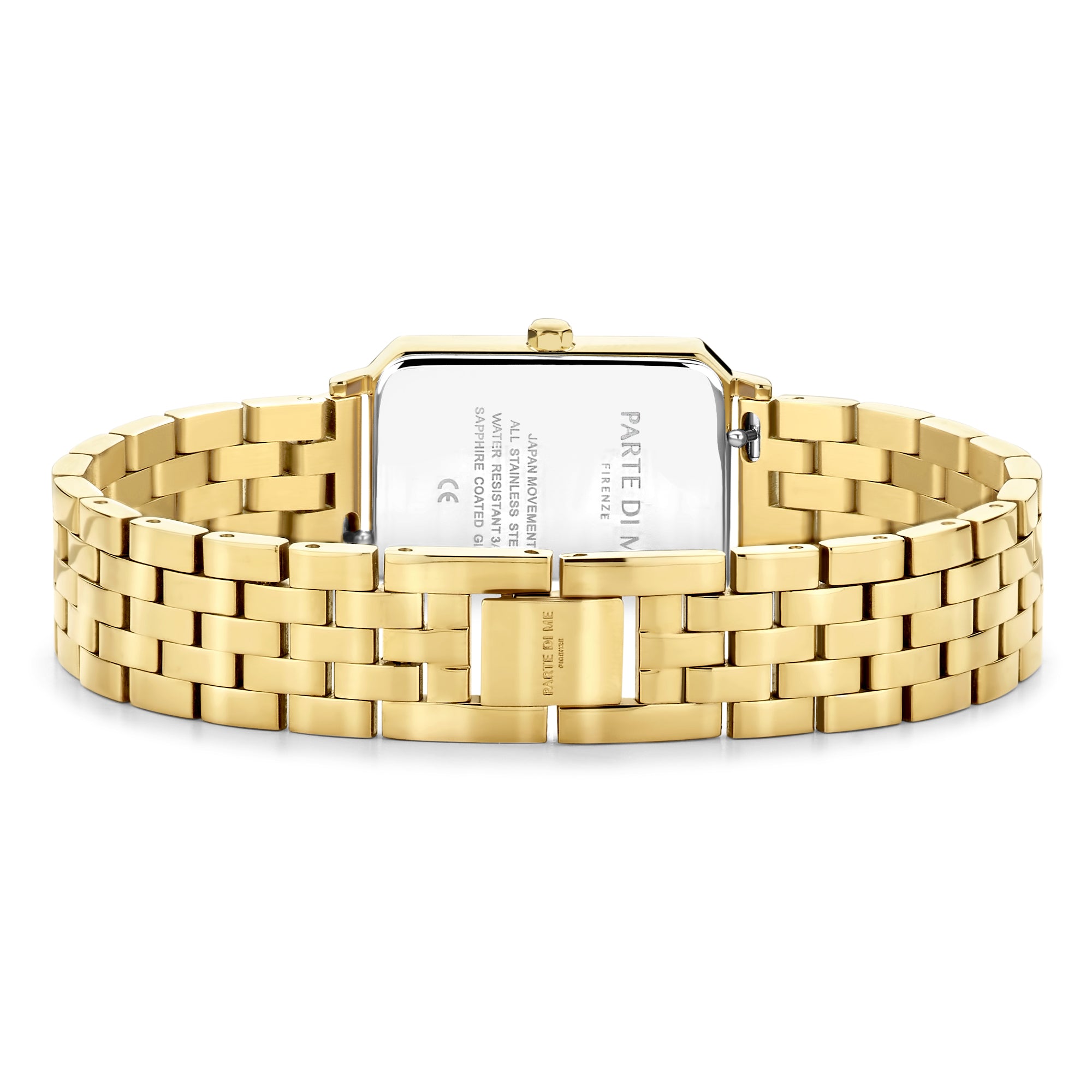 Parte Di Me Orologio Rechthoekig Women'sWatch Gold-coloured and Green PDM09002