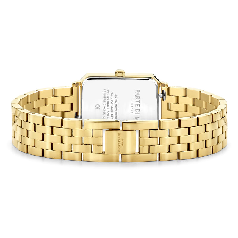 Parte Di Me Orologio Rechthoekig Women'sWatch Gold-coloured and Green PDM09002-zoom-
