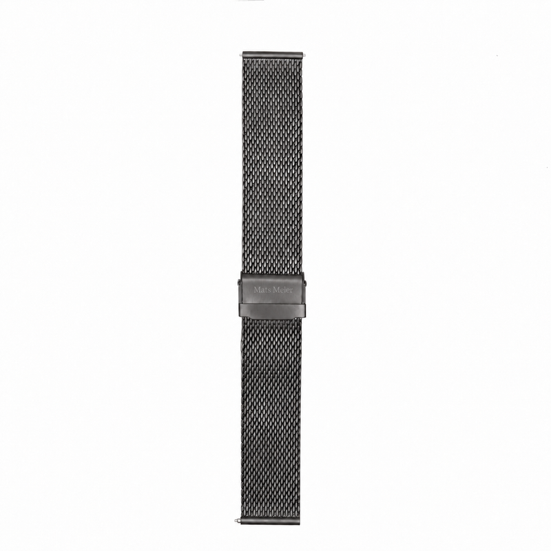 Mats Meier Mont Vélan Stalen Mesh Watchstrap 22 Mm Gunmetal MM40007-zoom-