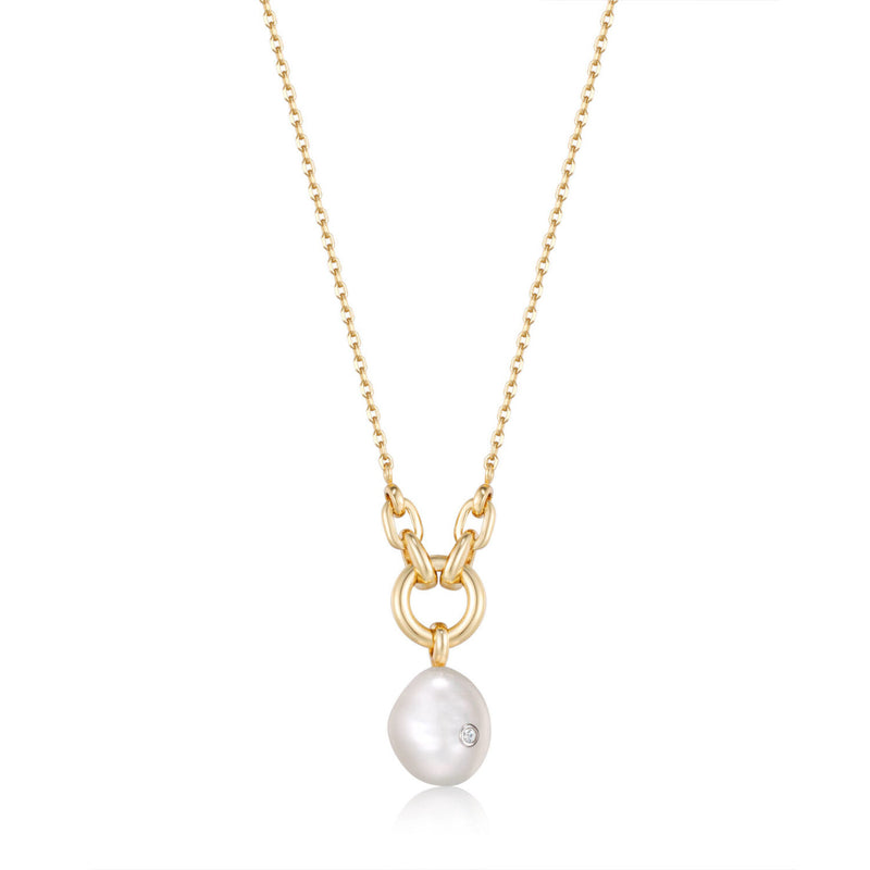 Ania Haie Pearl Power Gold Necklace AH-N043-03G-zoom-