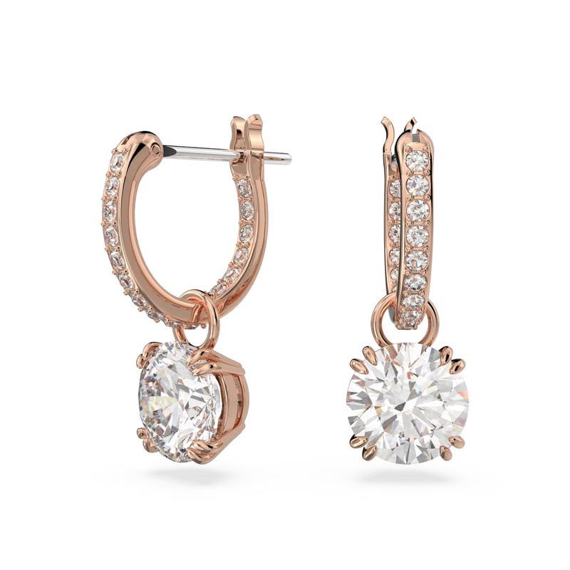 Swarovski Constella Rose gold Earrings 5639975-zoom-