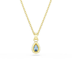 Swarovski Chroma Gold-Tone Necklace with Blue Crystal Pendant 5757786
