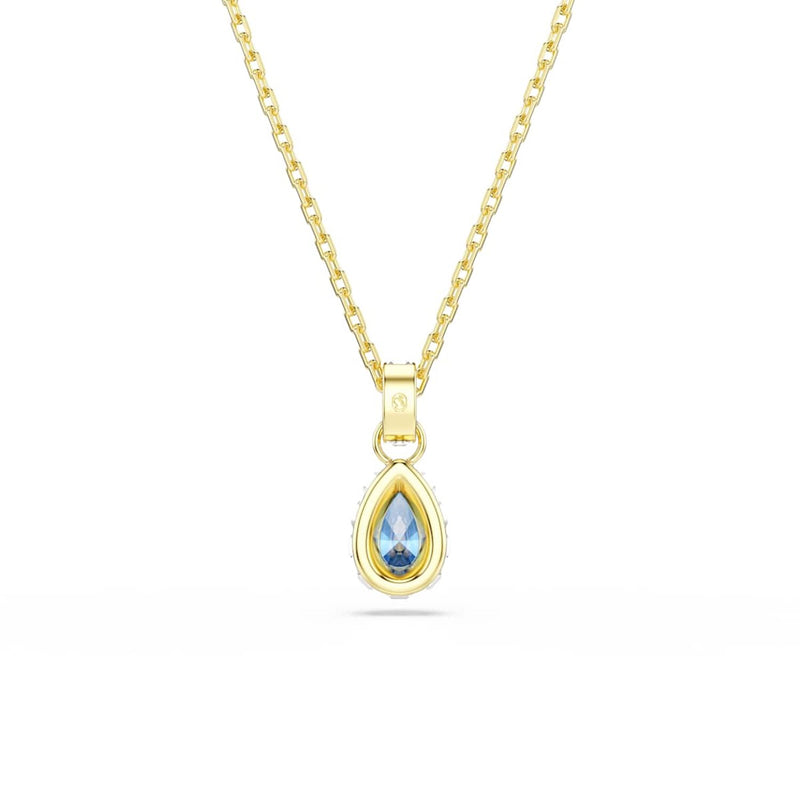 Swarovski Chroma Gold-Tone Necklace with Blue Crystal Pendant 5757786-zoom-