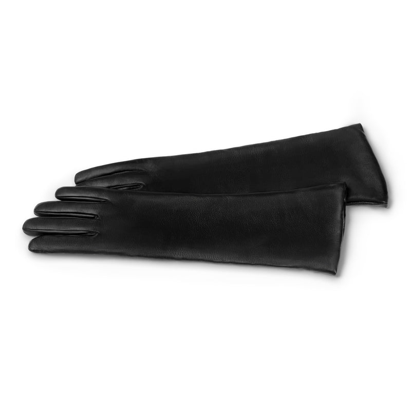 Isabel Bernard Honoré Ines black goatskin leather gloves IB67005-301-6.5-zoom-