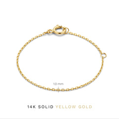 Isabel Bernard Rivoli Nicole 14 Carat Golden Necklace verlengstuk IB340106