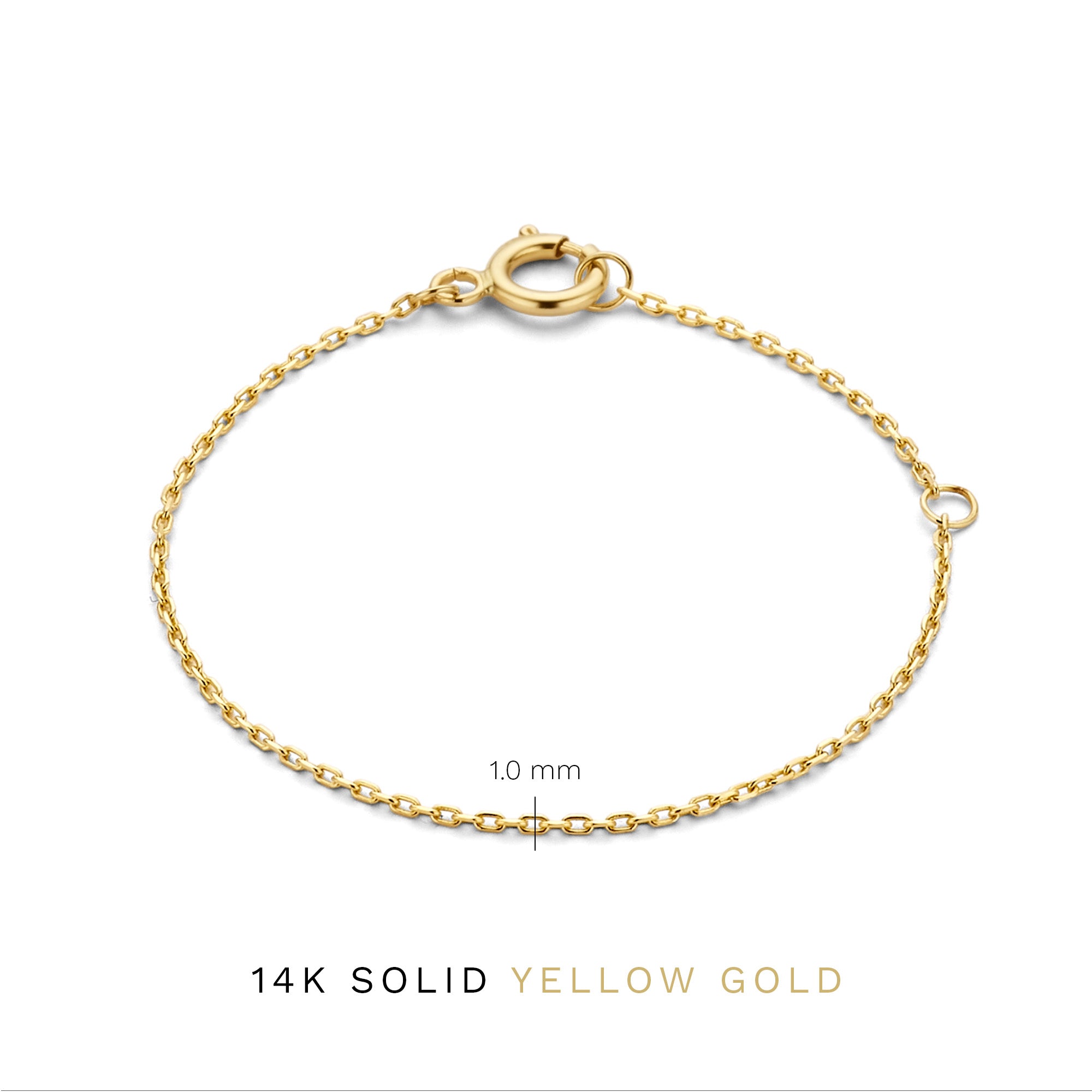 Isabel Bernard Rivoli Nicole 14 Carat Golden Necklace verlengstuk IB340106
