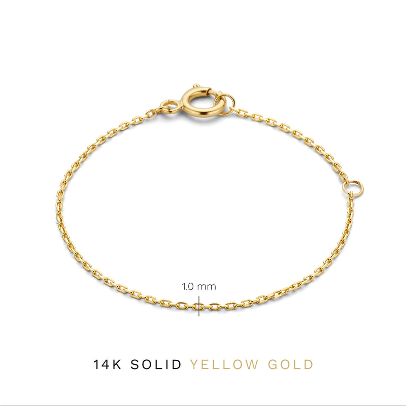 Isabel Bernard Rivoli Nicole 14 Carat Golden Necklace verlengstuk IB340106-zoom-