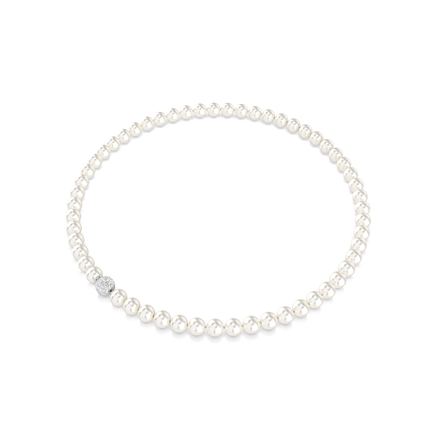 Swarovski Matrix Silver Necklace 5747746