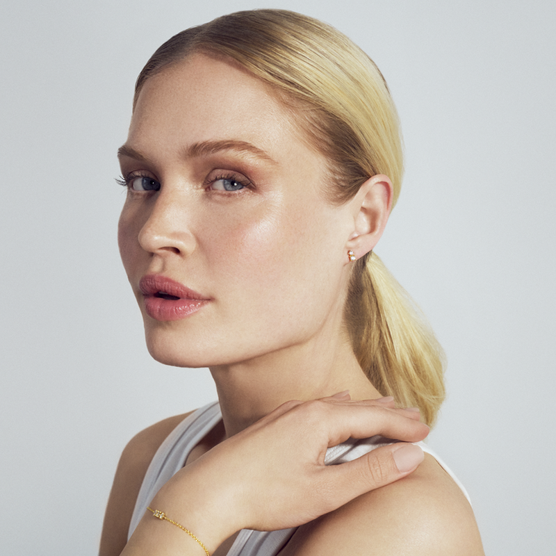 Sif Jakobs Gold Plated Lucente Due Earrings SJ-E2702-CZ-YG-zoom-