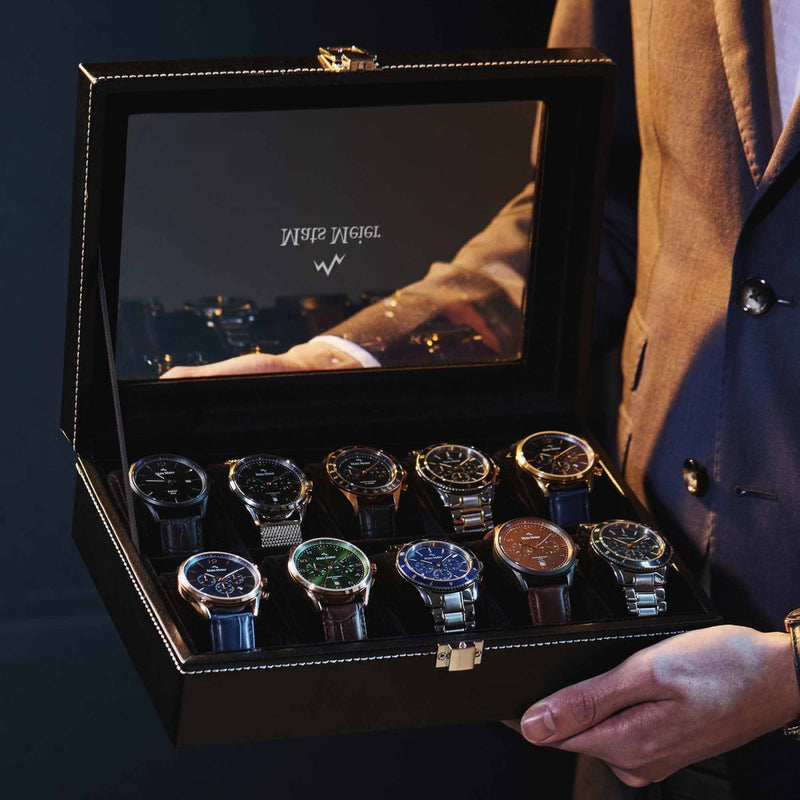Mats Meier Mont Fort Black Watchbox voor 10 Watchs-zoom-