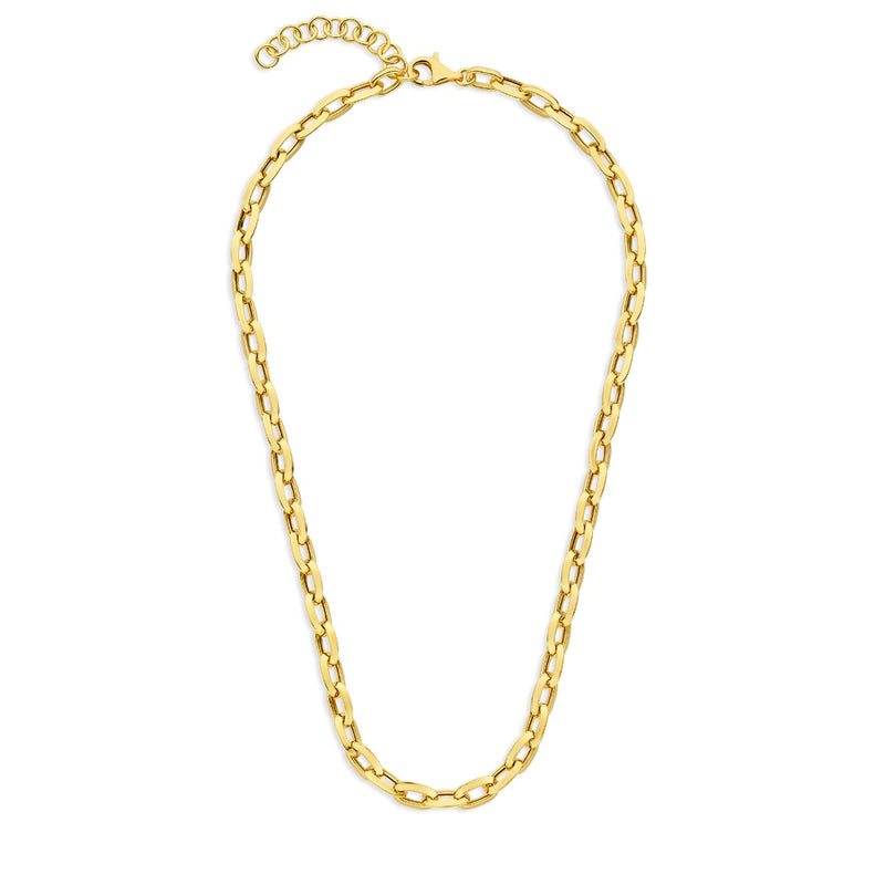 Parte Di Me Bibbiena Poppi Lucia 925 Sterling Silver Gold Plated Link Necklace PDM34102-zoom-