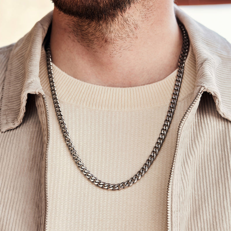 Sem Lewis Battersea Northcote Road Necklace Gunmetal SL380006-zoom-