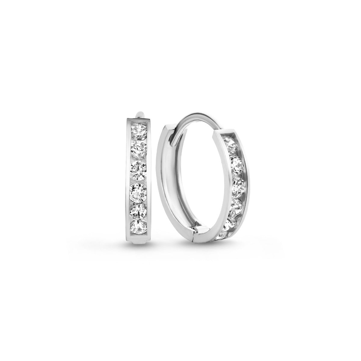 Isabel Bernard Cadeau d'Isabel 14 Carat Whitegold Earparty giftset IB90056