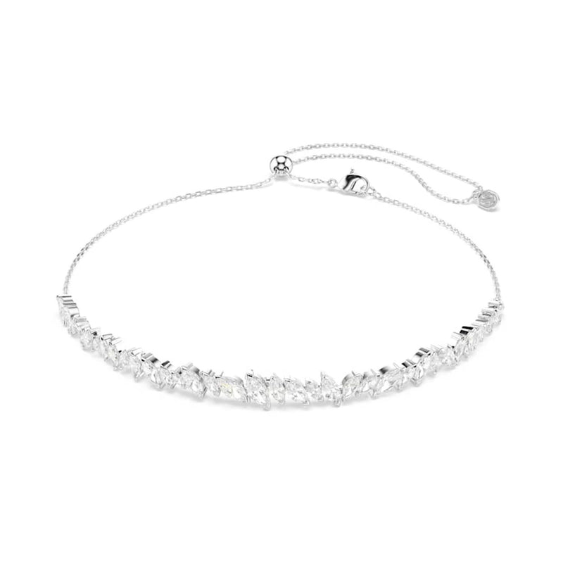 Swarovski Mesmera Glam Silver-Tone Choker Necklace 5755905-zoom-