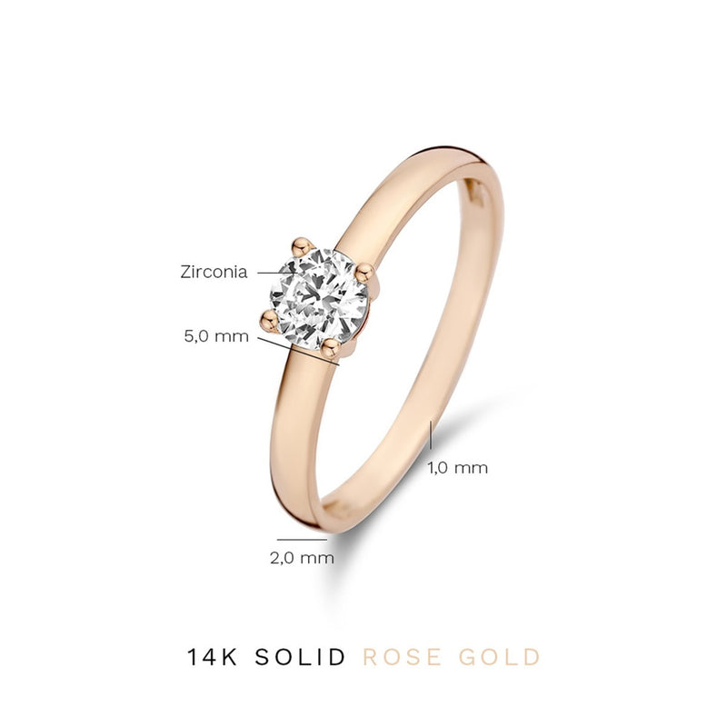 Isabel Bernard La Concorde Soleil 14 Carat RoseGold Ring IB330074-50 (size: 50)-zoom-