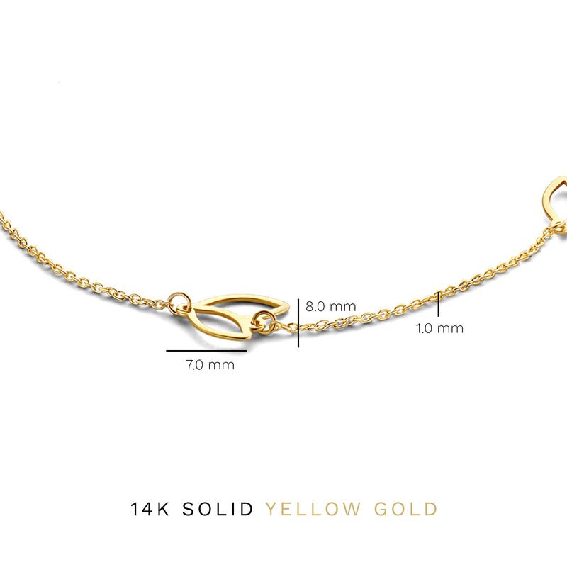 Isabel Bernard Belleville Noémi 14 Carat Golden Bracelet IB320056-zoom-