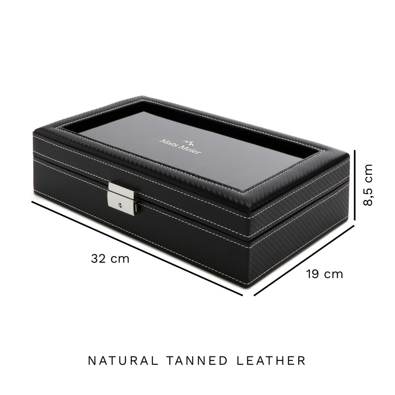 Mats Meier Mont Fort Black Watchbox voor 12 Watchs-zoom-