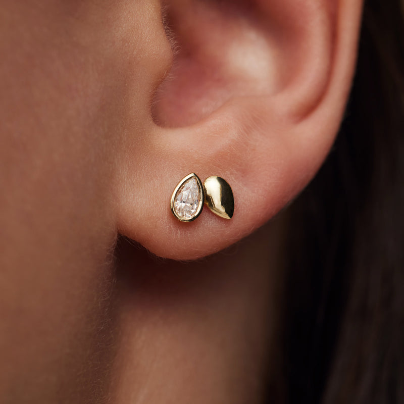Beloro Jewels Monte Napoleone Natalia 9 carat gold Ear Studs BO360019-zoom-