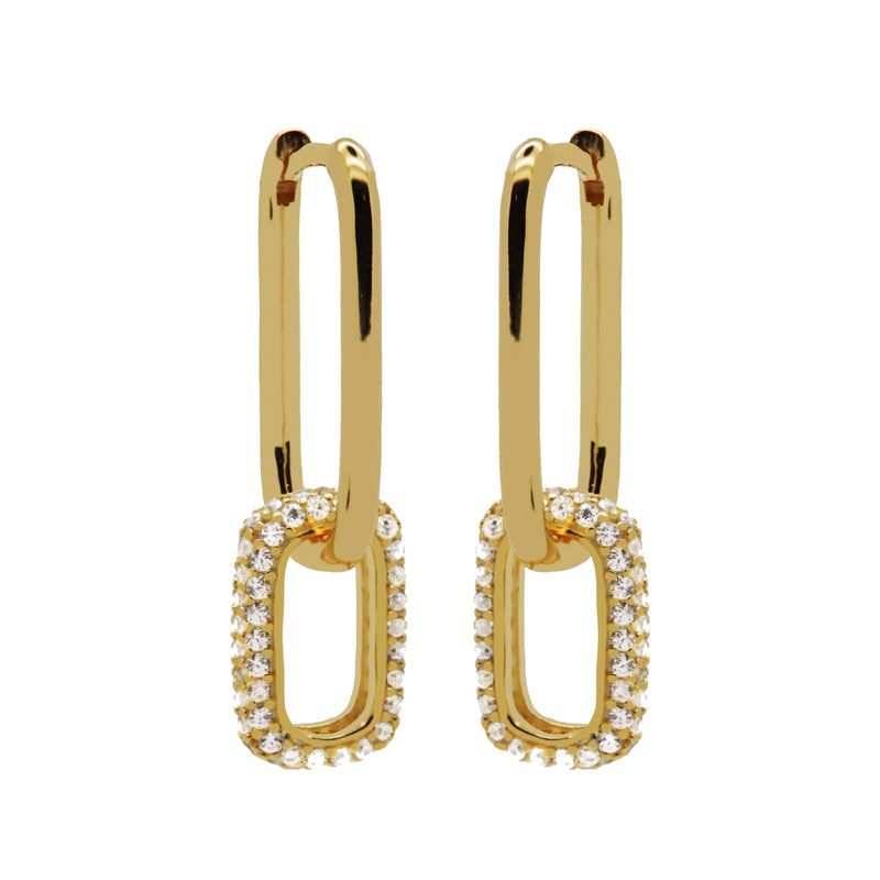 Karma Hoops Gold Hoop Earrings H232GP-zoom-