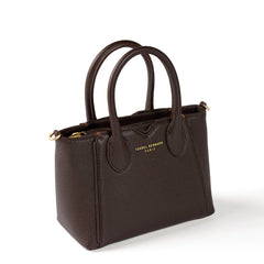 Isabel Bernard Honoré Cloe Mini brown calfskin leather handbag IB21124-031