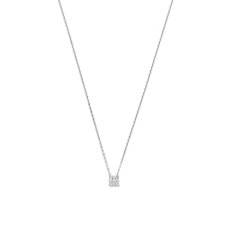 Isabel Bernard De la Paix Hanaé 14 Carat Whitegold Necklace | diamond 0.08 ct | IBD350009-zoom-