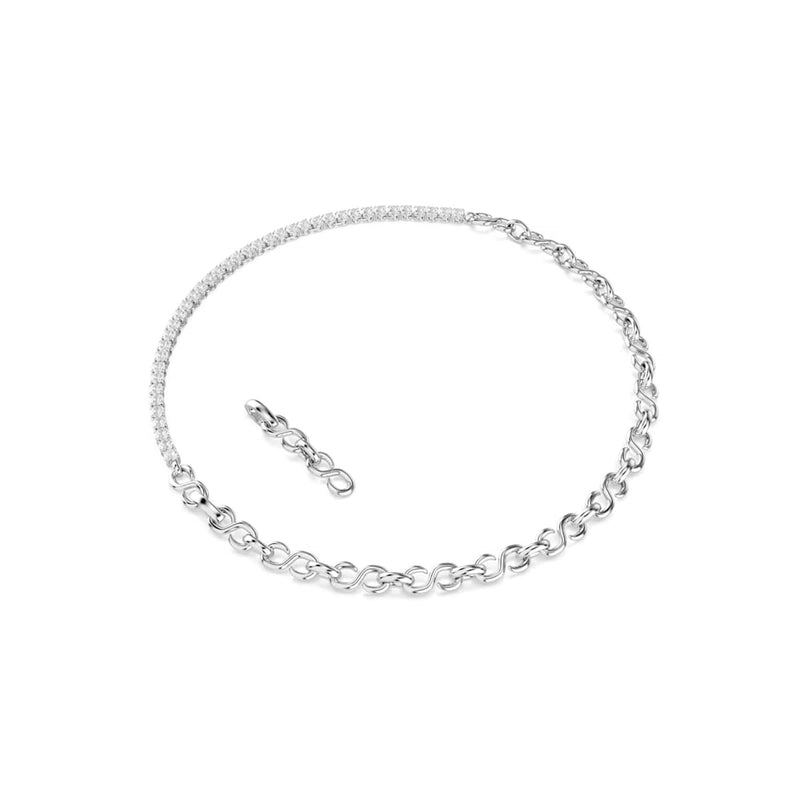 Swarovski Matrix Tennis Silver-Tone Necklace 5747732-zoom-