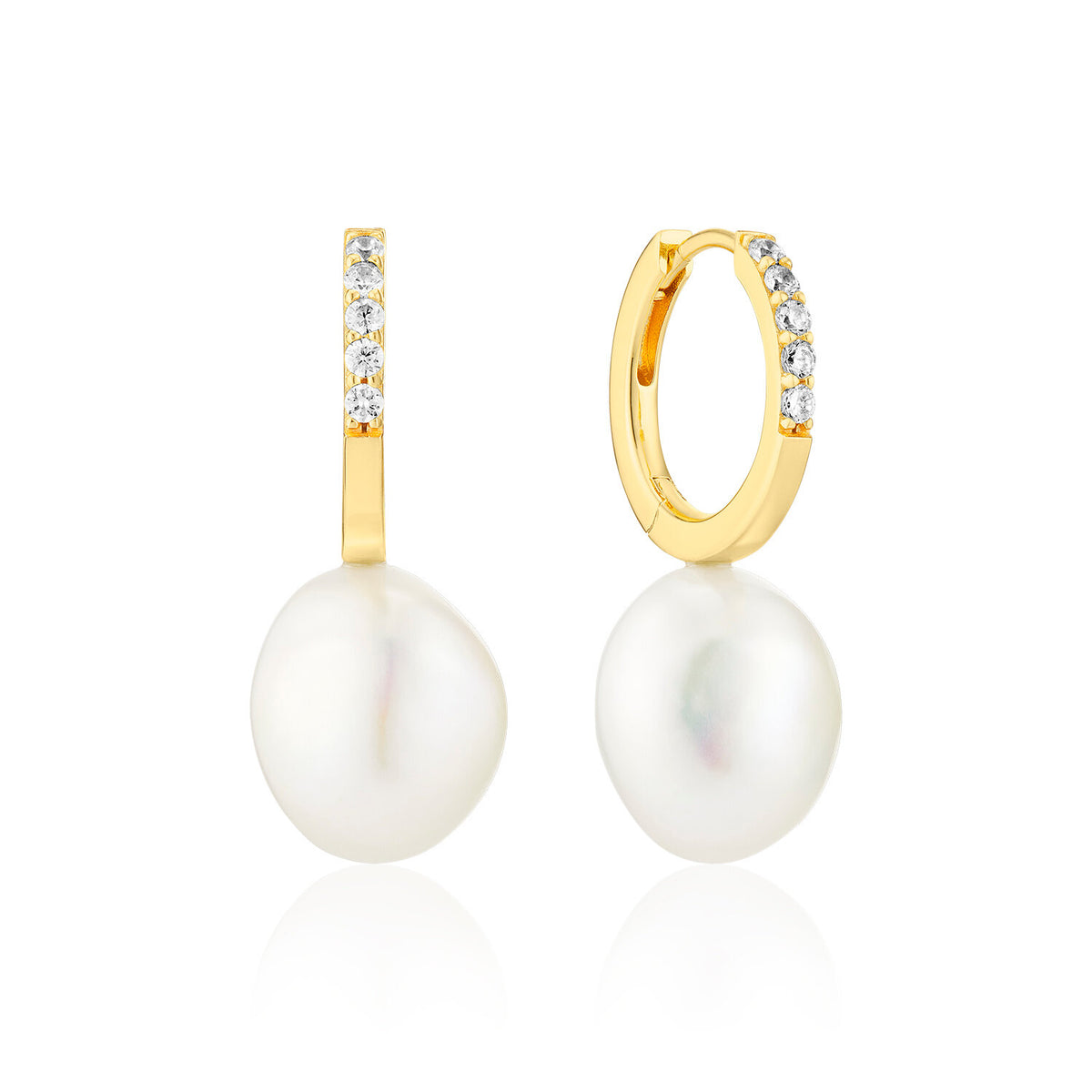 Sif Jakobs Gold Plated Padua Uno Earrings SJ-E2443-PCZ-YG
