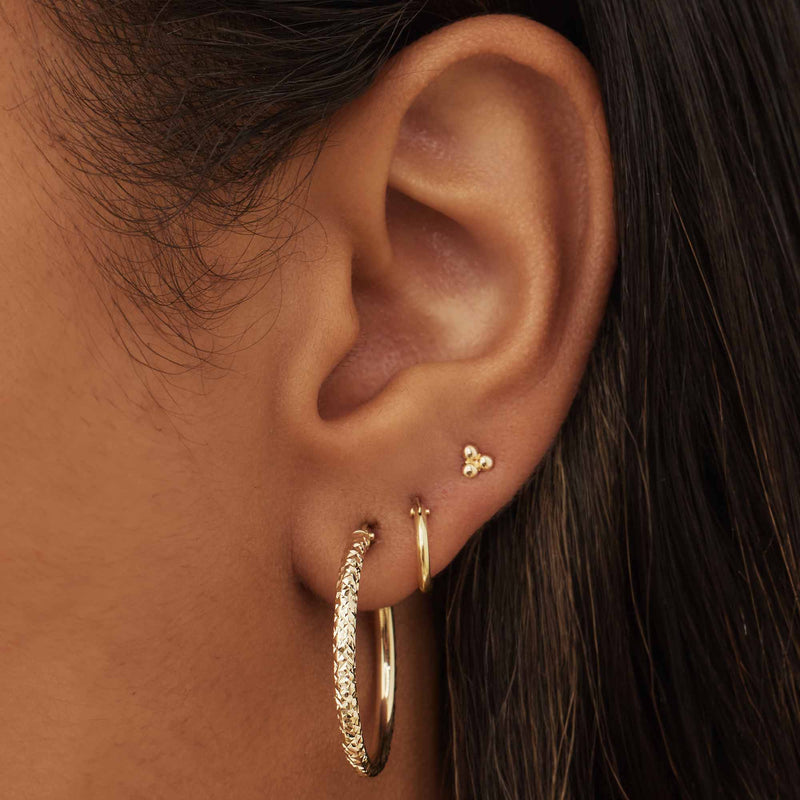 Isabel Bernard Rivoli Laura 14 Carat Golden Hoop Earrings IB360161-zoom-