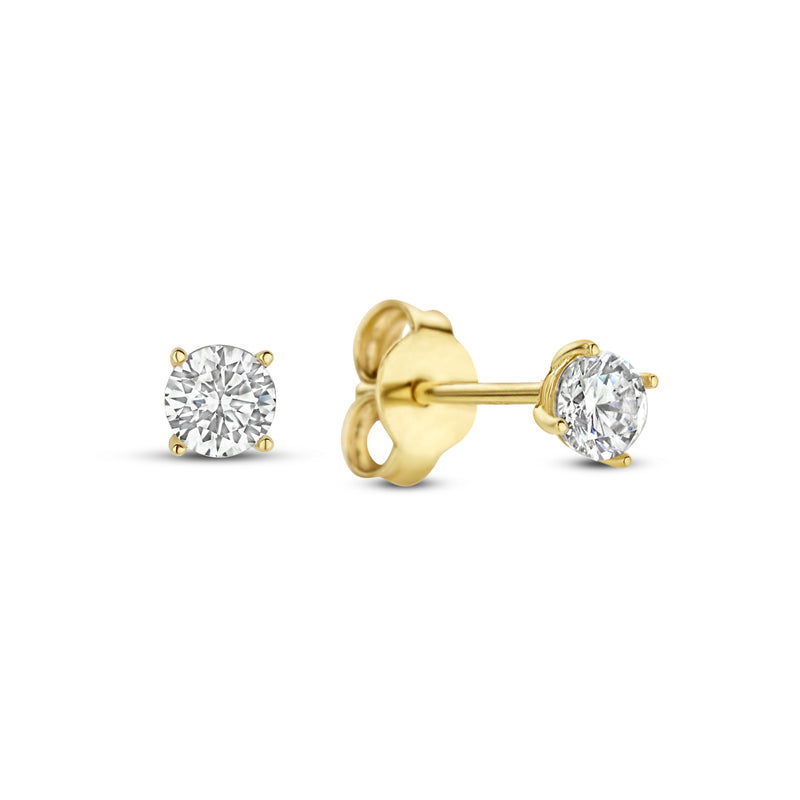 Beloro Jewels Monte Napoleone Stella 9 carat gold Ear Studs BO360013-zoom-