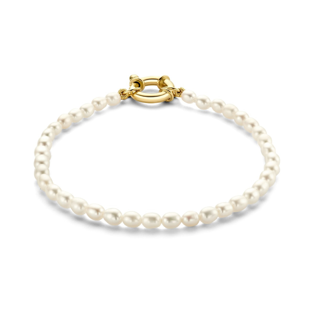 Isabel Bernard Cadeau d'Isabel 14 karat gold necklace and bracelet gift set with freshwater pearls IB90174
