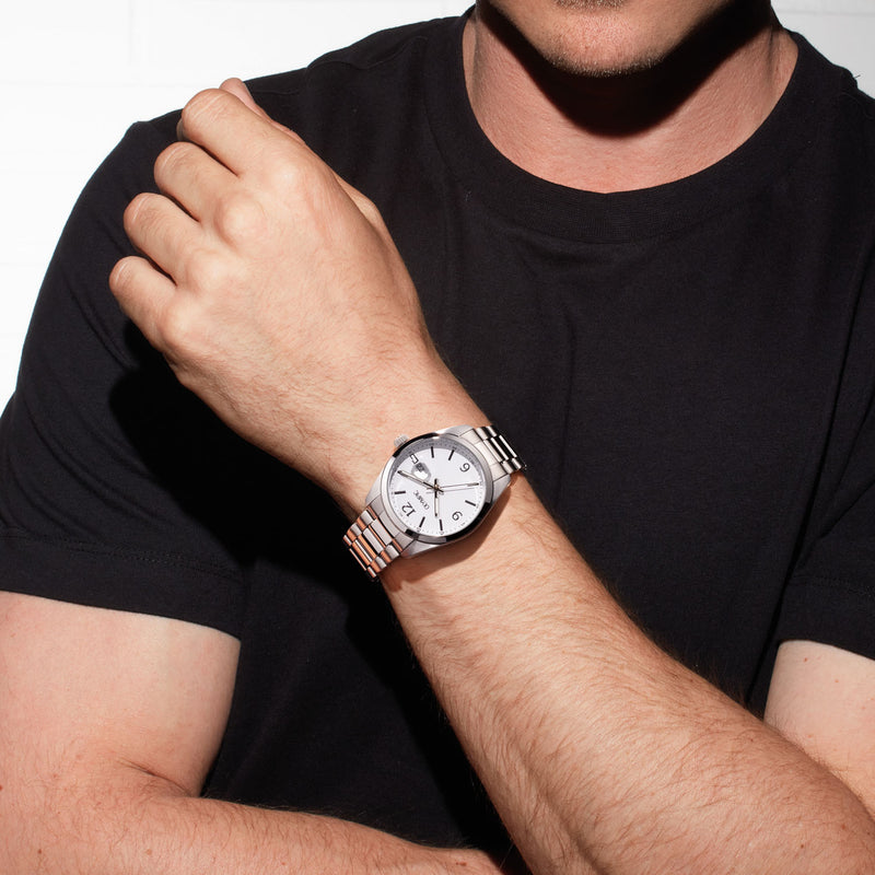 Olympic Louis Silver and White Men's Watch OL75HSS002-zoom-