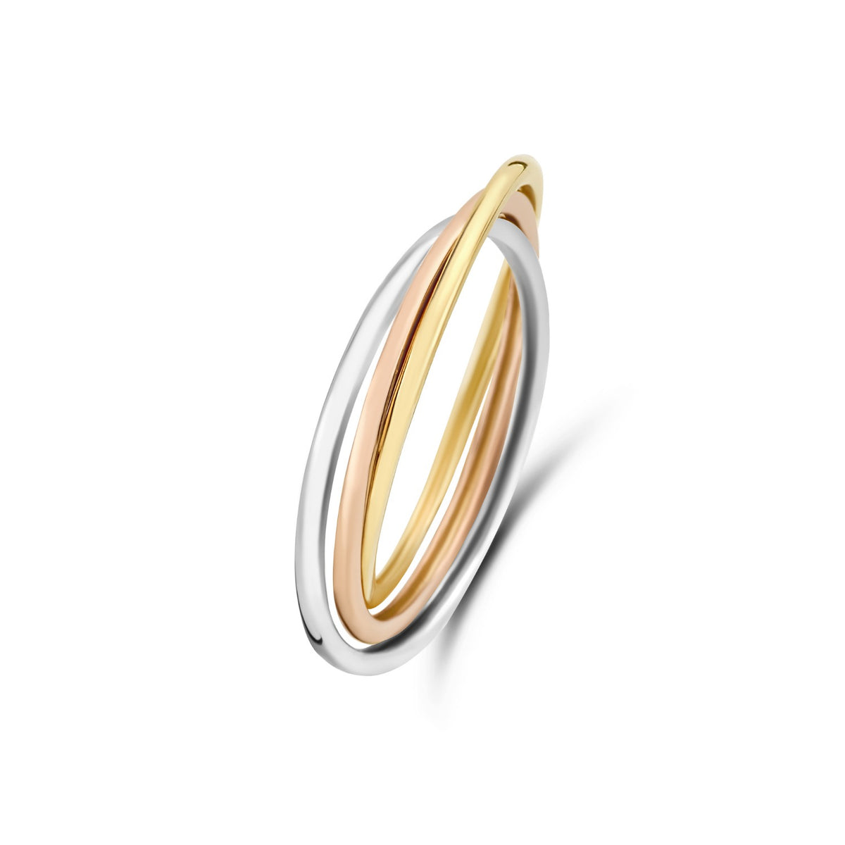 Isabel Bernard Tricolore Maeva 14 Karaat Gouden Ring Met Drie Kleuren Goud IB330039-50