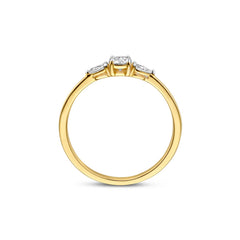 Isabel Bernard De la Paix Nancy 14 karat gold ring with diamond 0.32 carat IBD330041-60