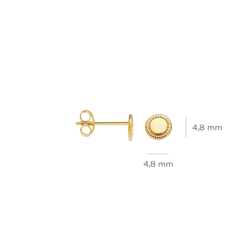 Blush 14 karat gold Ear Stud 7350YGO-zoom-