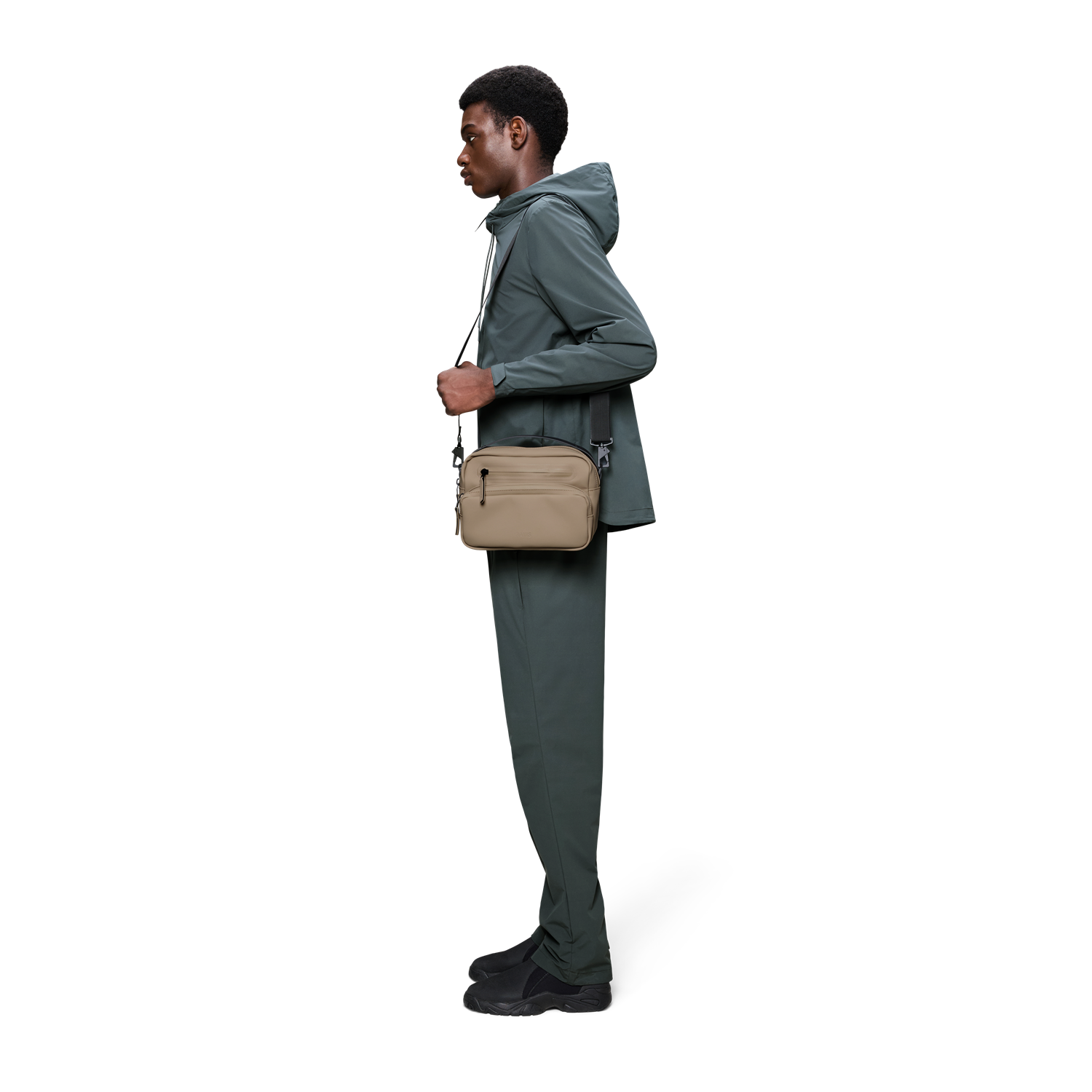 Rains Beige Cargo Box Bag R14110-133