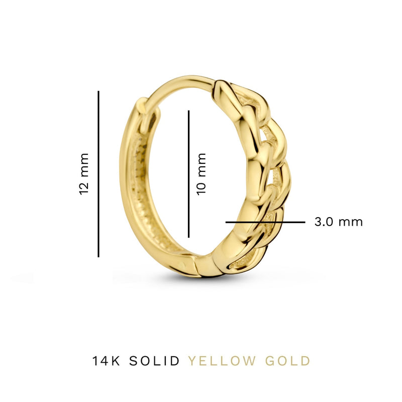 Isabel Bernard Le Marais Règine 14 Carat Golden Hoop Earrings IB360219-zoom-